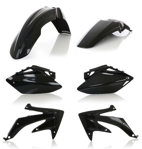 Acerbis Plastic Standard Kit for 2007-08 Honda CRF450R - Black - 2082050001
