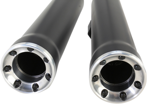 Cobra USA RPT Slip-On Mufflers for Harley Softail Models - Black - 6051B