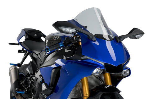 Puig Z-Racing Windscreen for 2015-19 Yamaha YZF-R1 - Smoke - 3632H