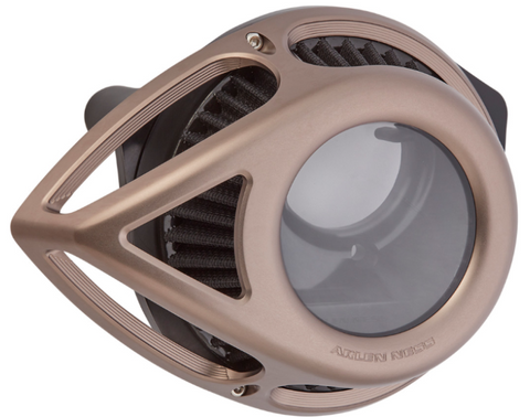 Arlen Ness Clear Tear Sucker Air Cleaner Kit for 2017-22 Harley M8 models - Titanium - 600-004