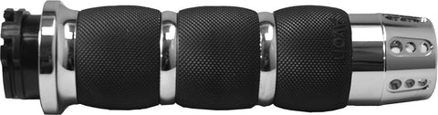 Avon Grips Air Cushion Grips for Harley Dyna / Road - Chrome - AIR-90-GAT
