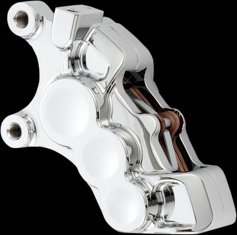 Arlen Ness 02-214 Chrome 6 Piston Tech Brake Caliper for 2006-19 Harley FLH models