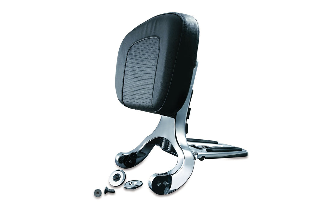 Kuryakyn 1660 - Multi-Purpose Driver & Passenger Backrest - Chrome
