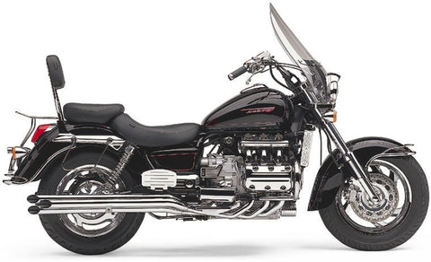 Cobra USA Slash-Cut Drag Pipes 6-to-6 Exhaust for 1997-03 Honda GL1500 Valkyrie - Chrome - 1269