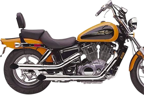 Cobra Slashcut Slip-On Mufflers for 1997-07 Honda VT1100C Shadow Spirit - Chrome - 1170SC