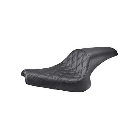 Saddlemen Profiler Low Profile 2-Up Seat for 2013-19 Yamaha XV950 Bolt - Black/Lattice Stitched - Y13-16-149