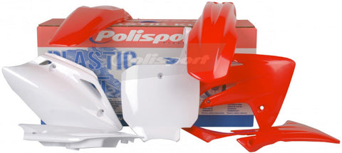 Polisport MX Complete Replica Plastics Kit for 2007-22 Honda CRF150R - OE Red/White - 90135