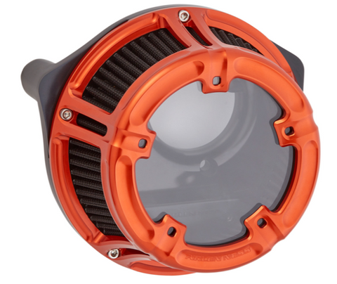 Arlen Ness Method Clear Sucker Air Cleaner Kit for 2017-22 Harley M8 models - Orange/Method - 18-184