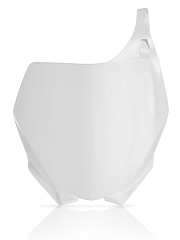 Acerbis Front Number Plate for 2006-14 Yamaha YZ models - White - 2042390002