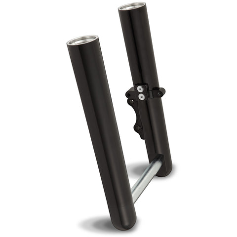 Arlen Ness 06-523 Smooth Black Single Disc Hot Legs for 2000-07 Harley FLH models