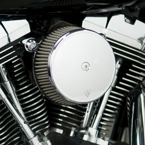 Arlen Ness Stage I Big Sucker Air Filter Kits for 1988-up Harley Sportsters - Chrome - 50-334