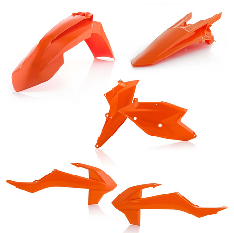 Acerbis Standard Replacment Plastics Kit for 2017-19 KTM EXC models - 16 Orange - 2634065226