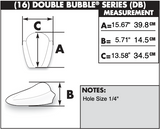 Zero Gravity Double Bubble Windscreen for 2007-13 Ducati 848 / 1098 / 1098S / 1198S - Dark Smoke - 16-729-19