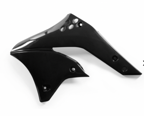 Acerbis Radiator Shrouds for 2006-08 Kawasaki KX250F - Black - 2043740001