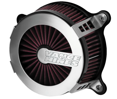 Vance & Hines VO2 Cage Fighter Air Intake for 1999-2015 Harley FL / FLH / FX Models - Stainless Steel - 70367