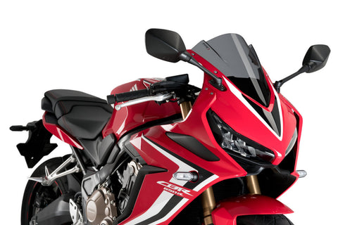 Puig Z-Racing Windscreen for 2019-20 Honda CBR650R - Dark Smoke - 3568F