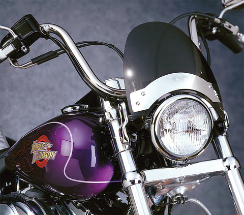 National Cycle - N2531 - Flyscreen Windscreen -Fork Mount - Chrome & Dark Tint