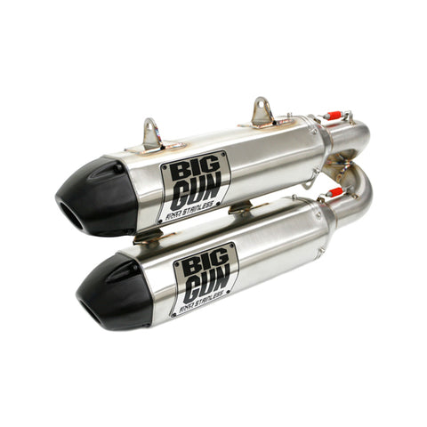 Big Gun EXO Stainless Dual Muffler Full System for 2015-20 Polaris RZR 900 - 14-7873