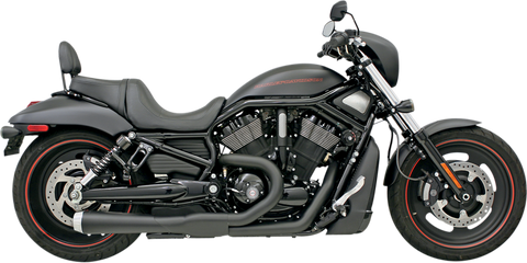 Bassani Road Rage Short Exhaust System for 2007-17 Harley Night Rod Special - Black - 1V22JB