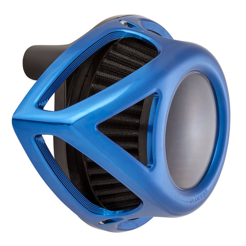 Arlen Ness Clear Tear Sucker Air Cleaner Kit for 2017-22 Harley M8 models - Blue - 18-975