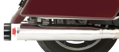 Bassani Quick Change Slip-On Mufflers for 1995-16 Harley FL Touring models - Chrome - 1F740