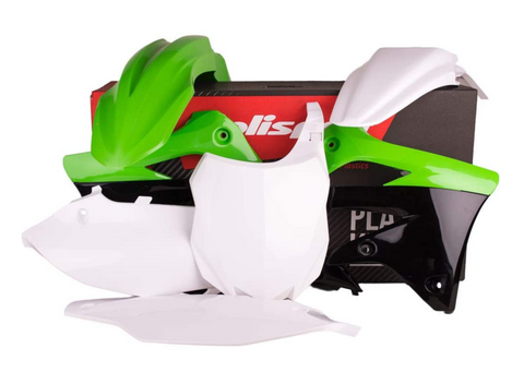 Polisport MX Complete Replica Plastics Kit for 2013-15 Kawasaki KX450F - Green - 90545