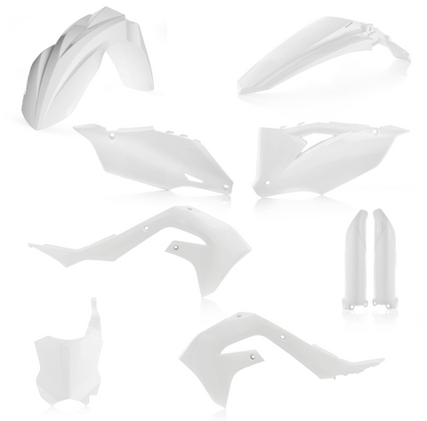Acerbis Full Replacement Plastics Kit for Kawasaki KX models - White - 2736290002