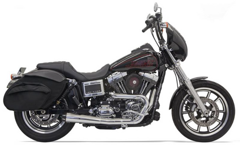 Bassani Road Rage Exhaust System for 1991-17 Harley Dyna models - Chrome - 1D5250