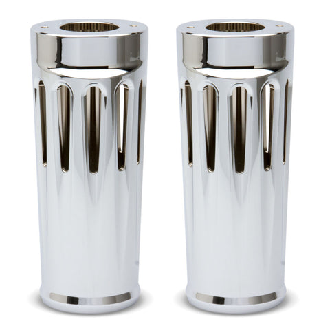 Arlen Ness 20-027 Chrome Deep Cut Fork Boots for 2014-19 Harley FLH models