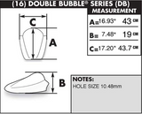 Zero Gravity Double Bubble Windscreen for 2015-19 BMW S1000RR - Clear - 16-811-01