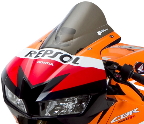 Zero Gravity Double Bubble Windscreen for 2013-20 Honda CBR600RR - Light Smoke - 16-408-02