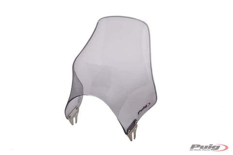 Puig Universal Naked Windshields - 8 Inch - Smoke - 0869H