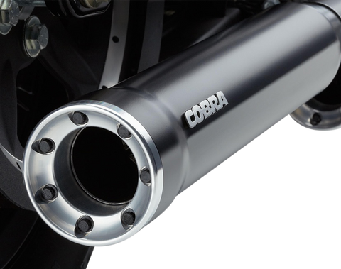 Cobra USA RPT Slip-On Mufflers for 2004-13 Harley Sportster Models - 3-inch/Black - 6080RB