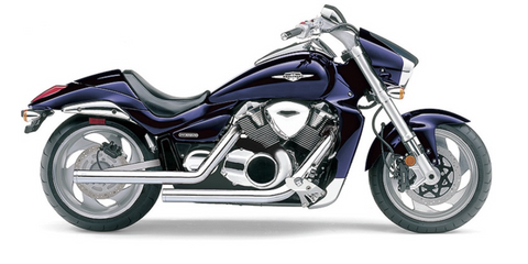 Cobra USA Dragsters Exhaust System for 2006-14 Suzuki VZR1800 Boulevard M109R - Chrome - 3621