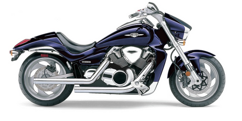 Cobra Dragsters Exhaust System for 2006-14 Suzuki VZR1800 Boulevard M109R - Chrome - 3621