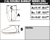 Zero Gravity Double Bubble Windscreen for 2008-20 Suzuki GSX-R1300 Hayabusa - Clear - 16-134-01