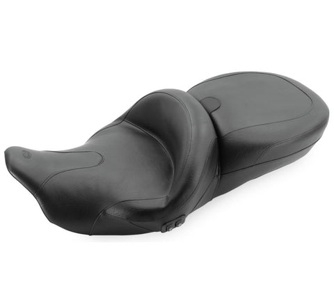 Mustang Summit 1-Piece Heated Seat for 2014-18 Harley FLH / FLT models - 76863