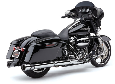 Cobra USA Race Pro Slip-On Mufflers for 2017-22 Harley FL Touring models - Chrome - 6216