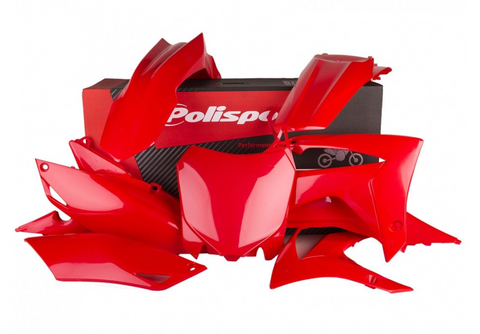 Polisport MX Complete Replica Plastics Kit for 2014-17 Honda CRF250R - Red - 90628