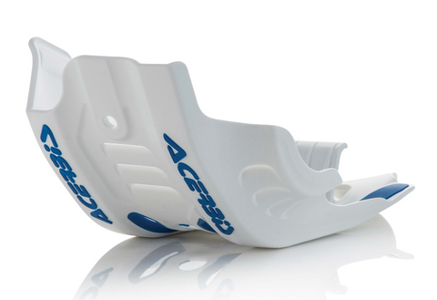 Acerbis Offroad Skid Plate for Husqvarna / KTM models - White/Blue - 2449421029