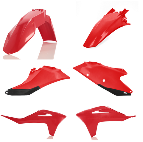 Acerbis Standard Replacment Plastics Kit for 2021-22 Gas-Gas EX & MC models - OE 2021 Black/Red - 2872787118
