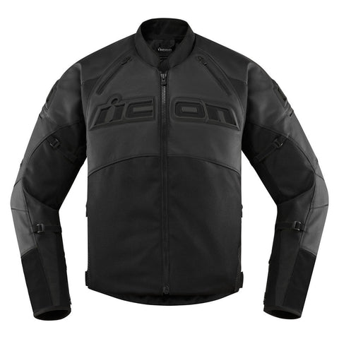 Icon Contra2 Leather Jacket - Stealth - XX-Large