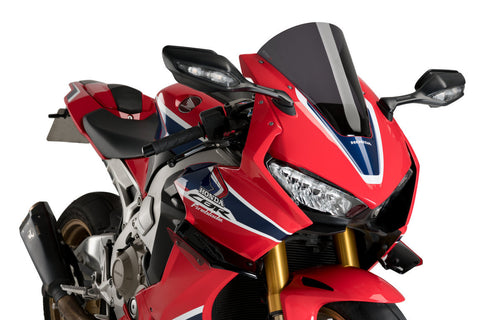 Puig Z-Racing Windscreen for 2017-19 Honda CBR1000RR - Dark Smoke - 3630F