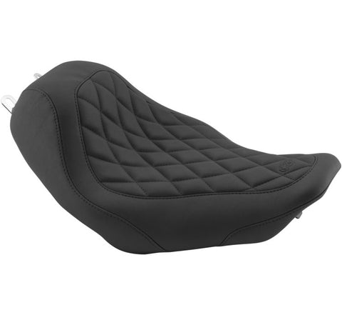 Mustang Tripper Wide Solo Seat for 1997-07 Harley Road King models - Diamond Stitch - 76735