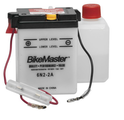 Bike Master Performance Conventional Battery - 6 Volts - 6N2-2A