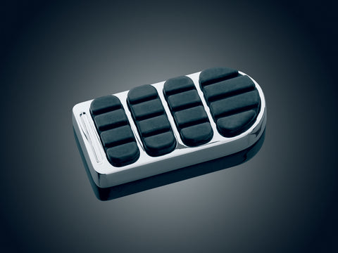 Kuryakyn 8044 - Longhorn Brake Pedal Pad for Harley-Davidson FX & XG - Chrome