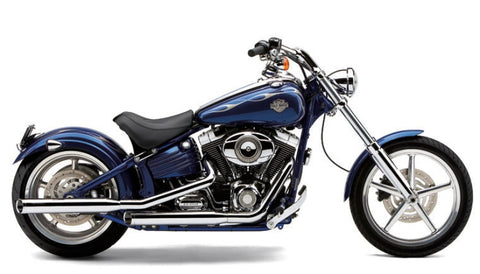 Cobra USA 3 inch Slip-On Mufflers for Harley Softail models - Chrome - 6003