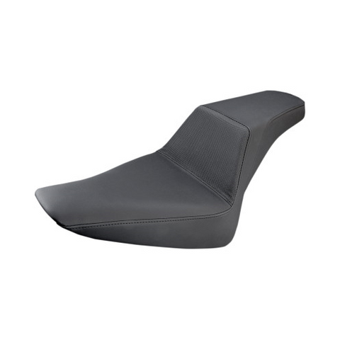 Saddlemen Step-Up 2-Up Seat for 2012-17 Harley Softail Slim - Black/Gripper - 812-26-174