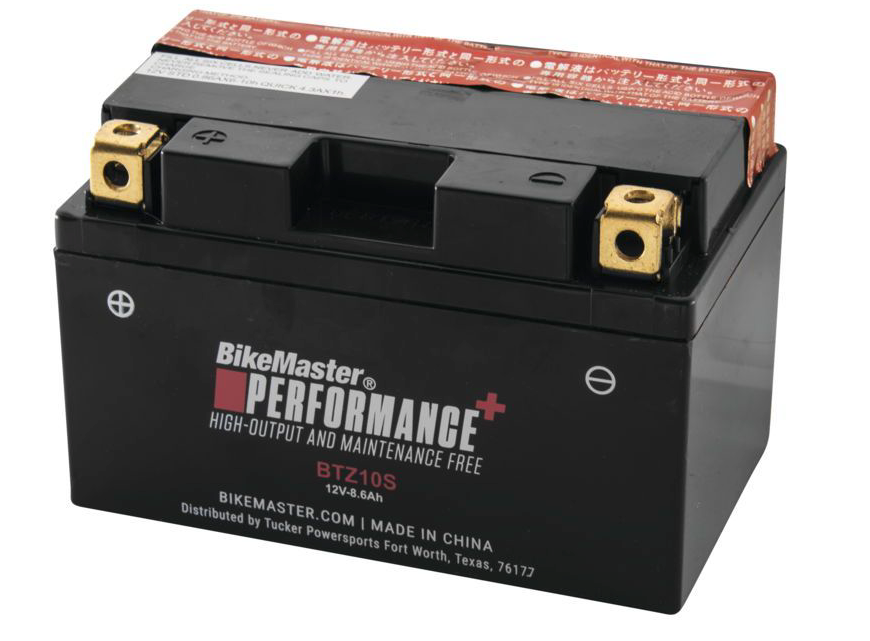 Bike Master Performance+ Maintenance Free Battery - 12 Volts