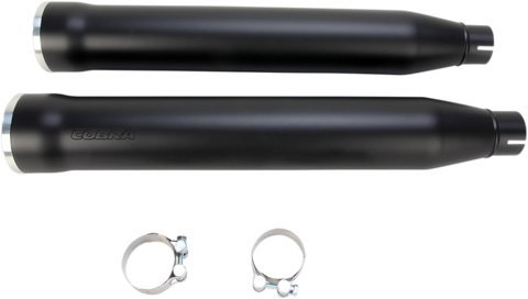 Cobra USA RPT Slip-On Mufflers for Harley Softail / Heritage - Black - 6053B